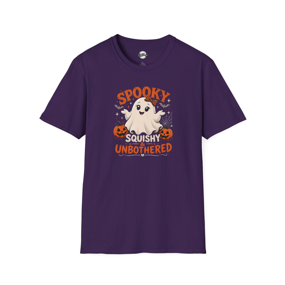 Chubby Ghost Mary Squishy and Unbothered Holloween Unisex Softstyle T-Shirt