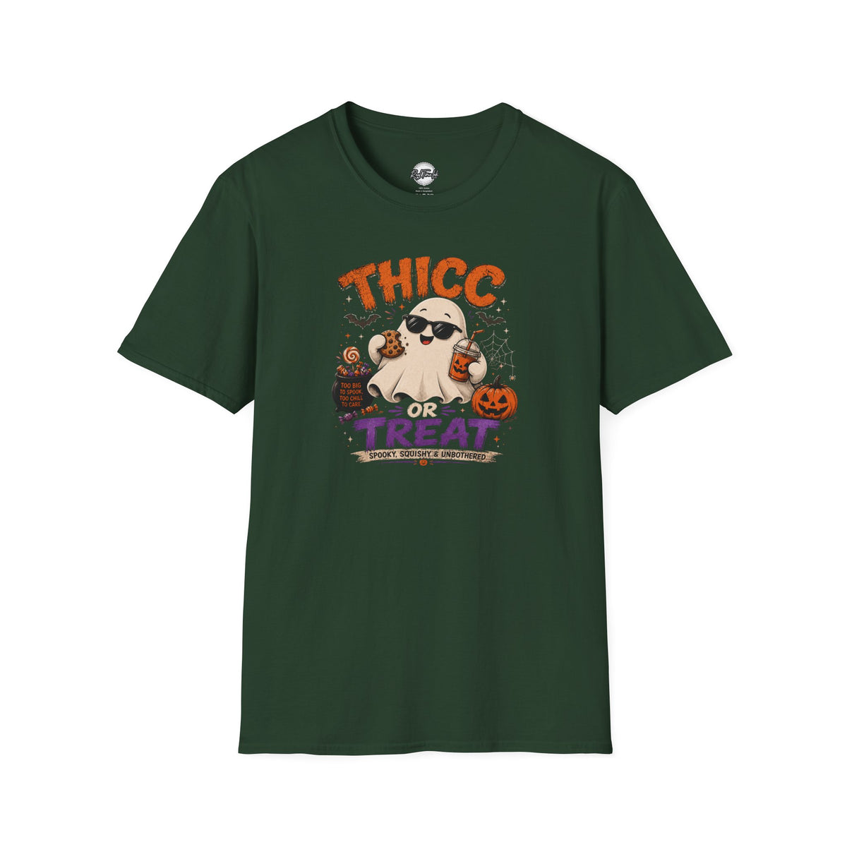 Chubby Ghost Max Thicc or Treat Softstyle T-Shirt