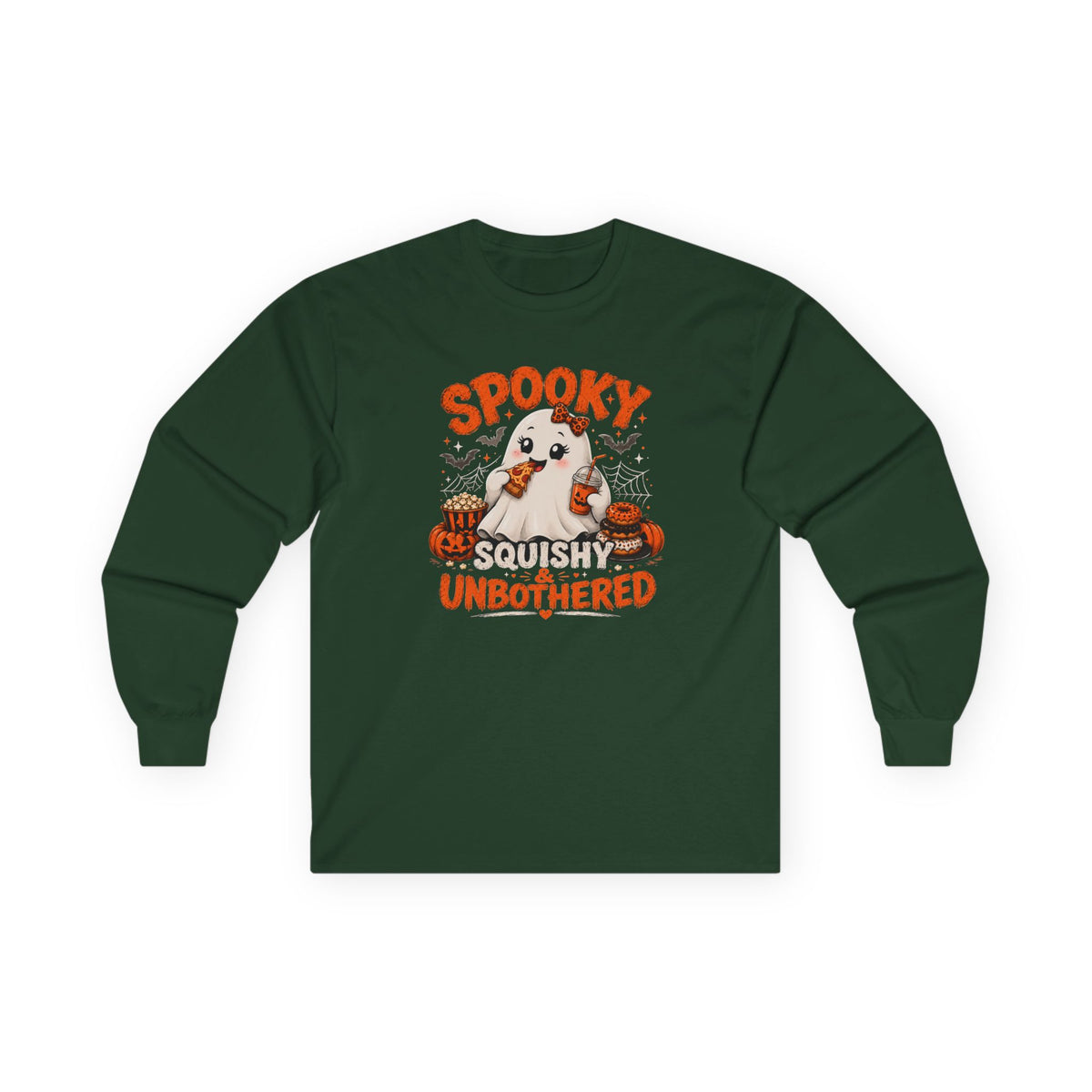 Chubby Ghost Mary eating Unisex Ultra Cotton Long Sleeve Tee