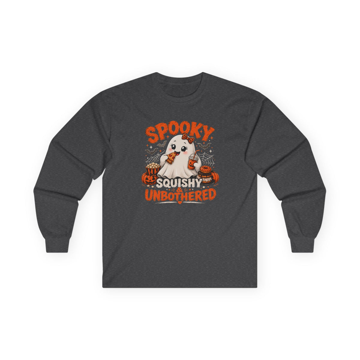 Chubby Ghost Mary eating Unisex Ultra Cotton Long Sleeve Tee