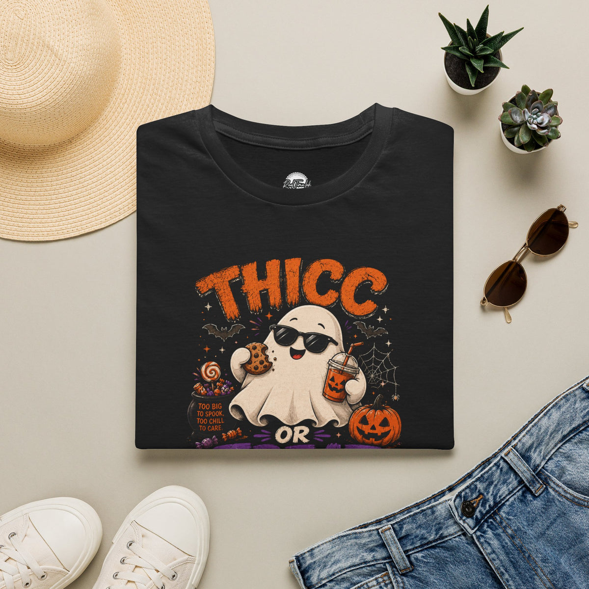 Chubby Ghost Max Thicc or Treat Softstyle T-Shirt
