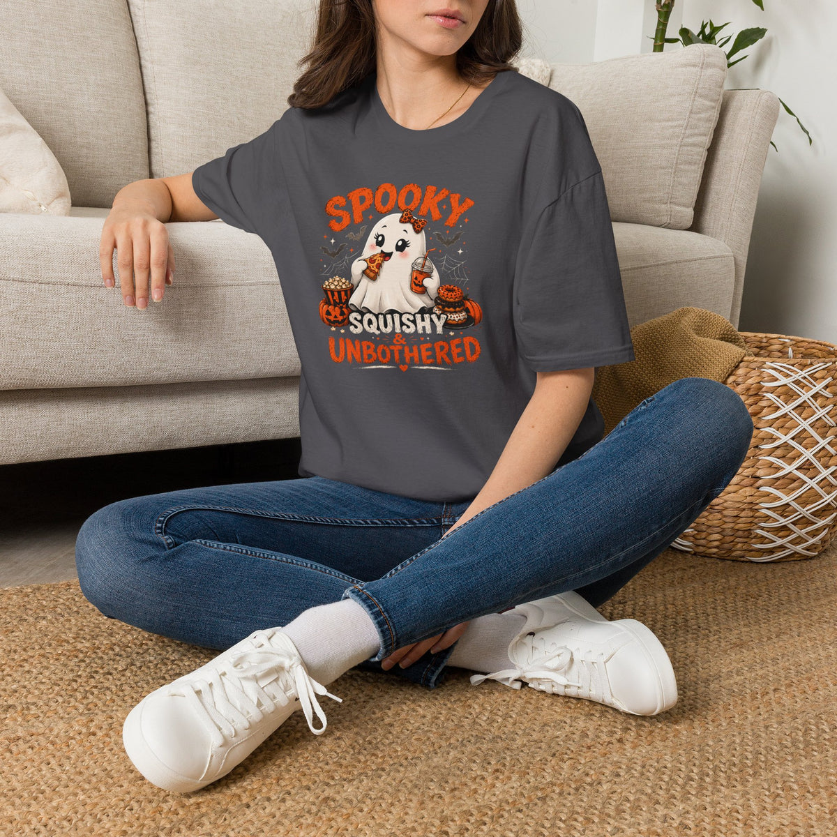 Chubby Ghost Mary Eating Halloween T-Shirt