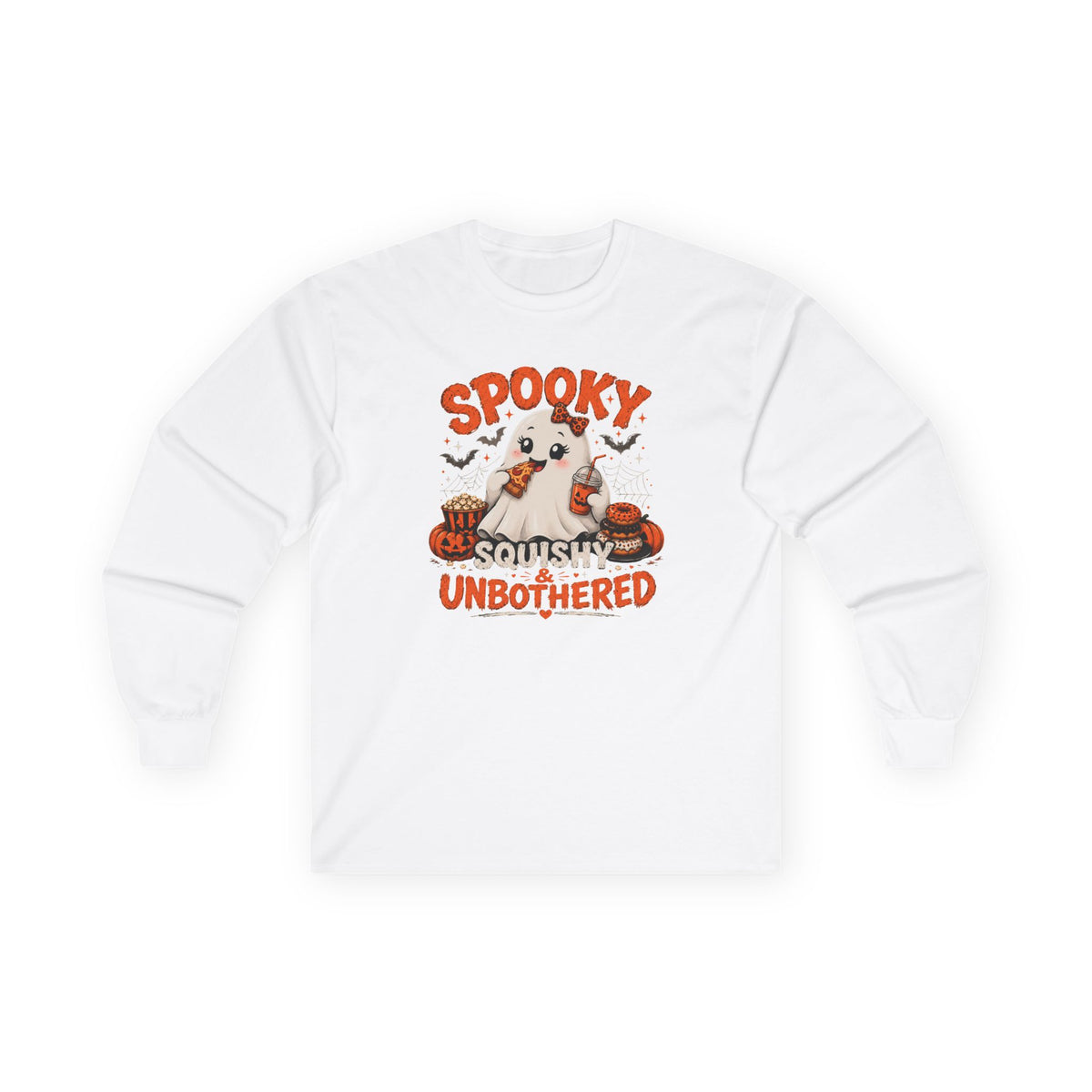 Chubby Ghost Mary eating Unisex Ultra Cotton Long Sleeve Tee