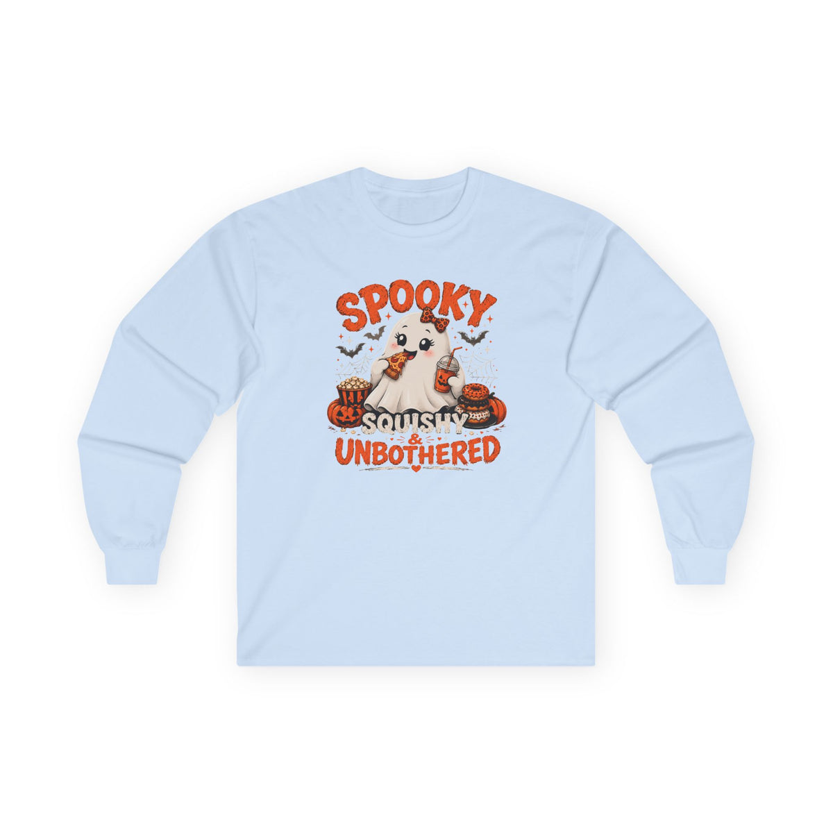 Chubby Ghost Mary eating Unisex Ultra Cotton Long Sleeve Tee