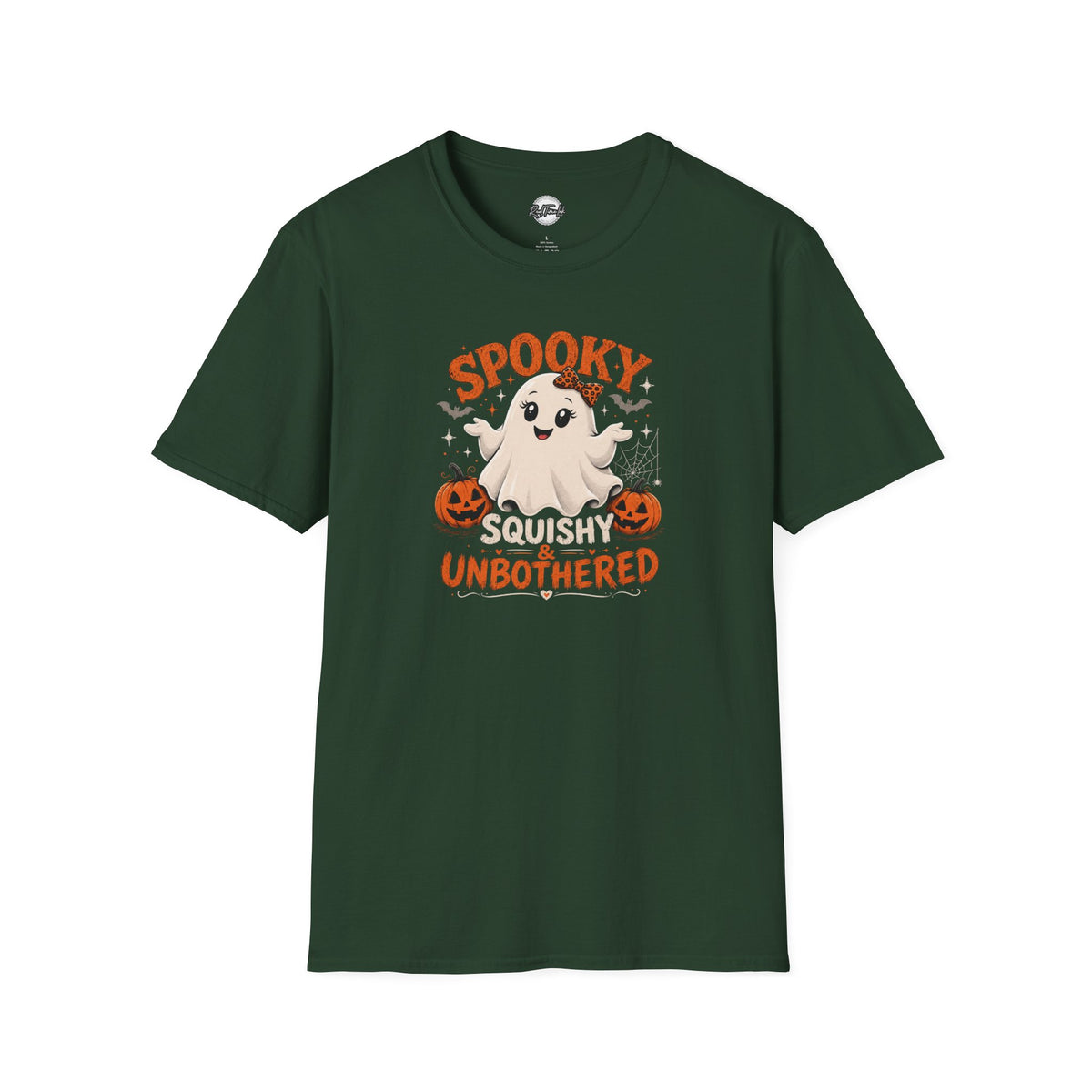 Chubby Ghost Mary Squishy and Unbothered Holloween Unisex Softstyle T-Shirt