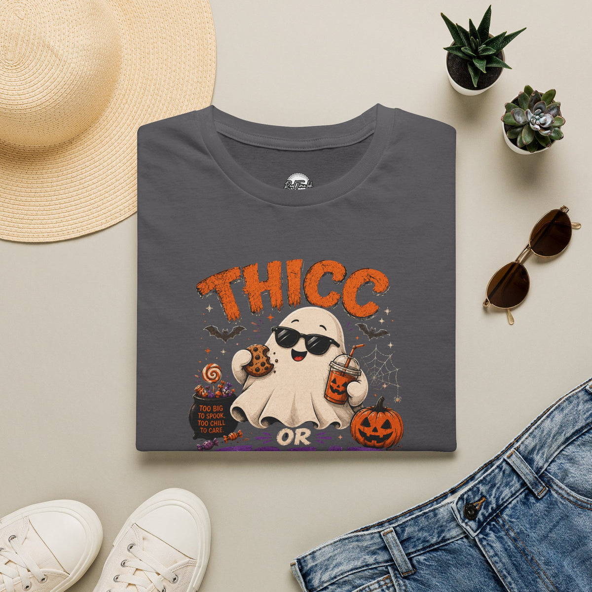 Chubby Ghost Max Thicc or Treat Softstyle T-Shirt