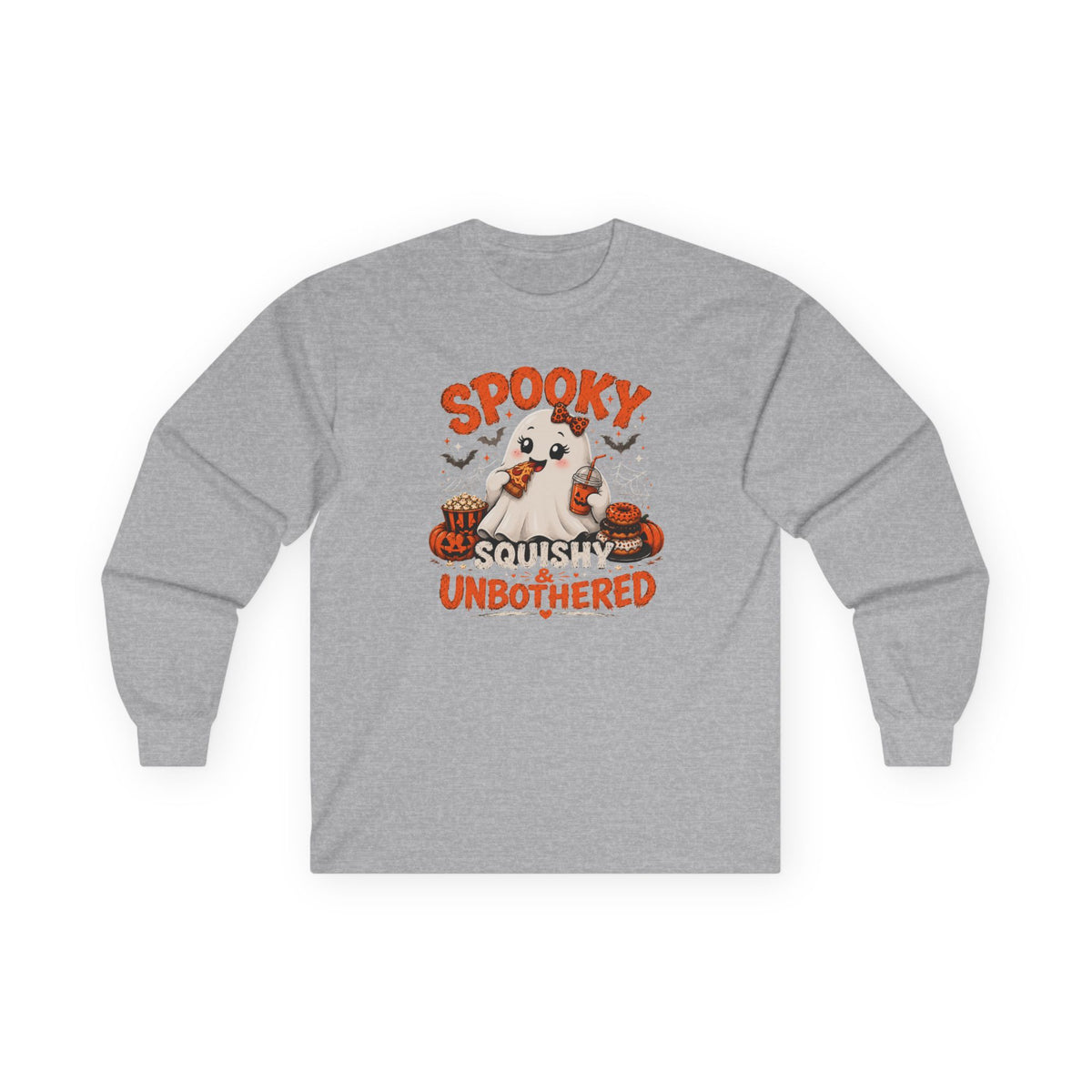 Chubby Ghost Mary eating Unisex Ultra Cotton Long Sleeve Tee