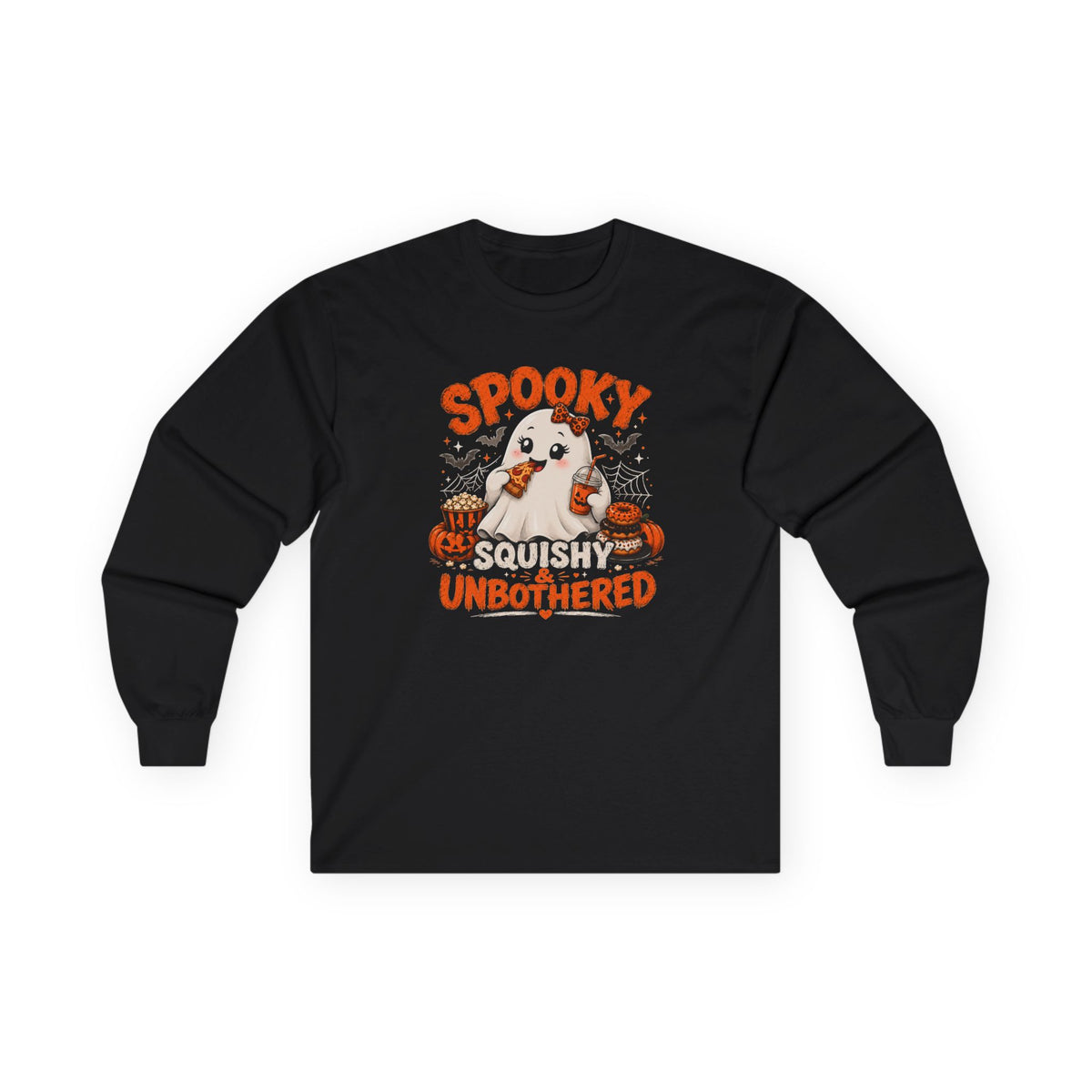 Chubby Ghost Mary eating Unisex Ultra Cotton Long Sleeve Tee