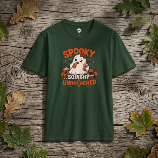 Chubby Ghost Mary Eating Halloween T-Shirt