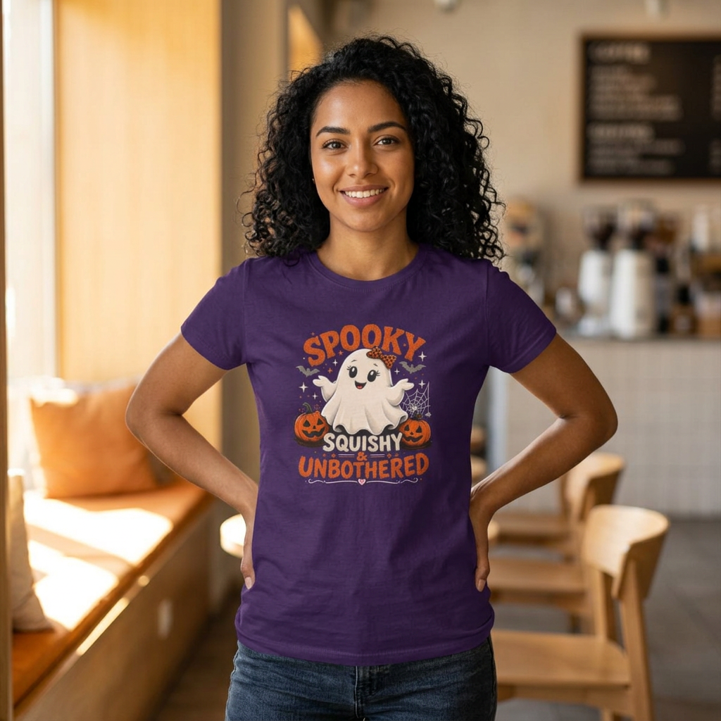 Women's Chubby Ghost Softstyle Tee — Classic Crewneck Tee for Everyday Comfort