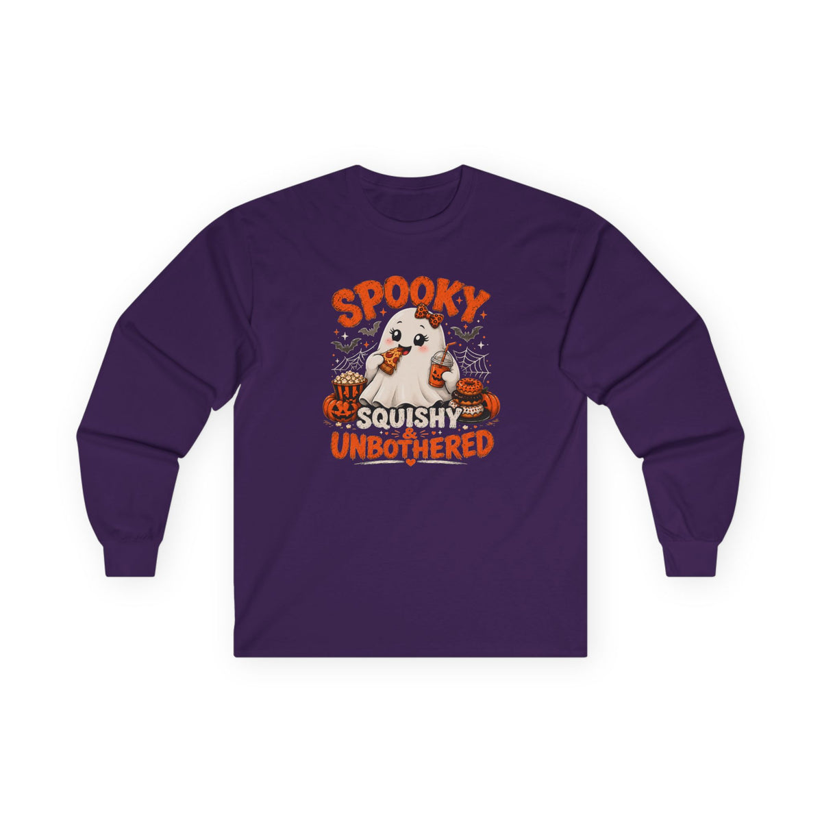 Chubby Ghost Mary eating Unisex Ultra Cotton Long Sleeve Tee