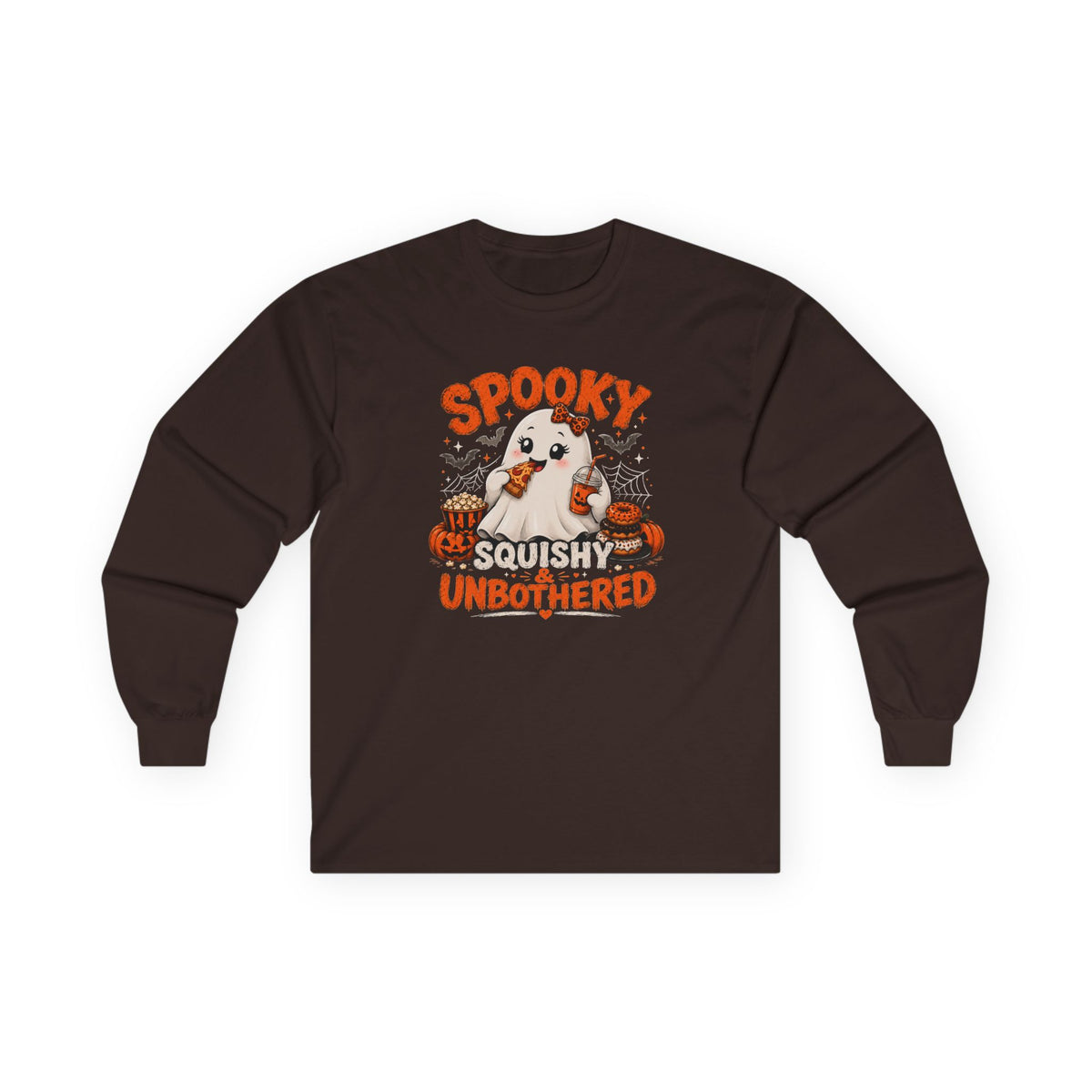 Chubby Ghost Mary eating Unisex Ultra Cotton Long Sleeve Tee