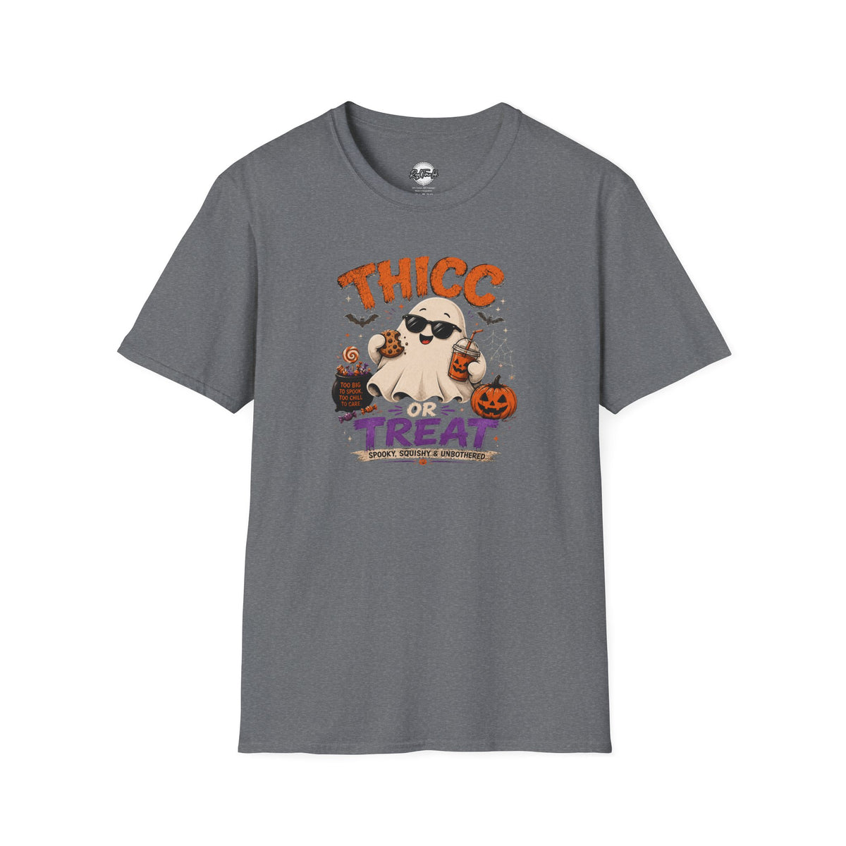 Chubby Ghost Max Thicc or Treat Softstyle T-Shirt