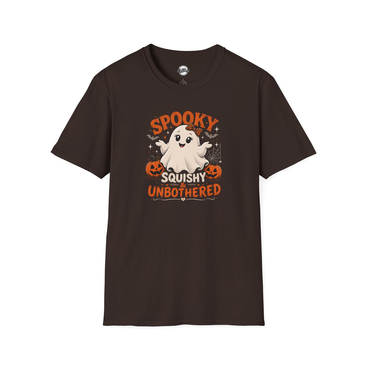 Chubby Ghost Mary Squishy and Unbothered Holloween Unisex Softstyle T-Shirt