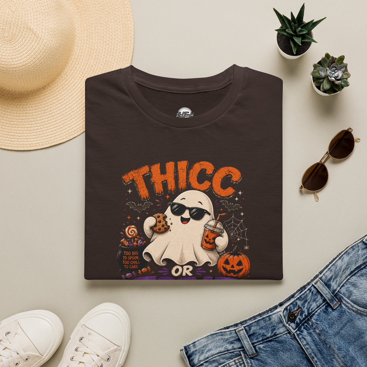 Chubby Ghost Max Thicc or Treat Softstyle T-Shirt