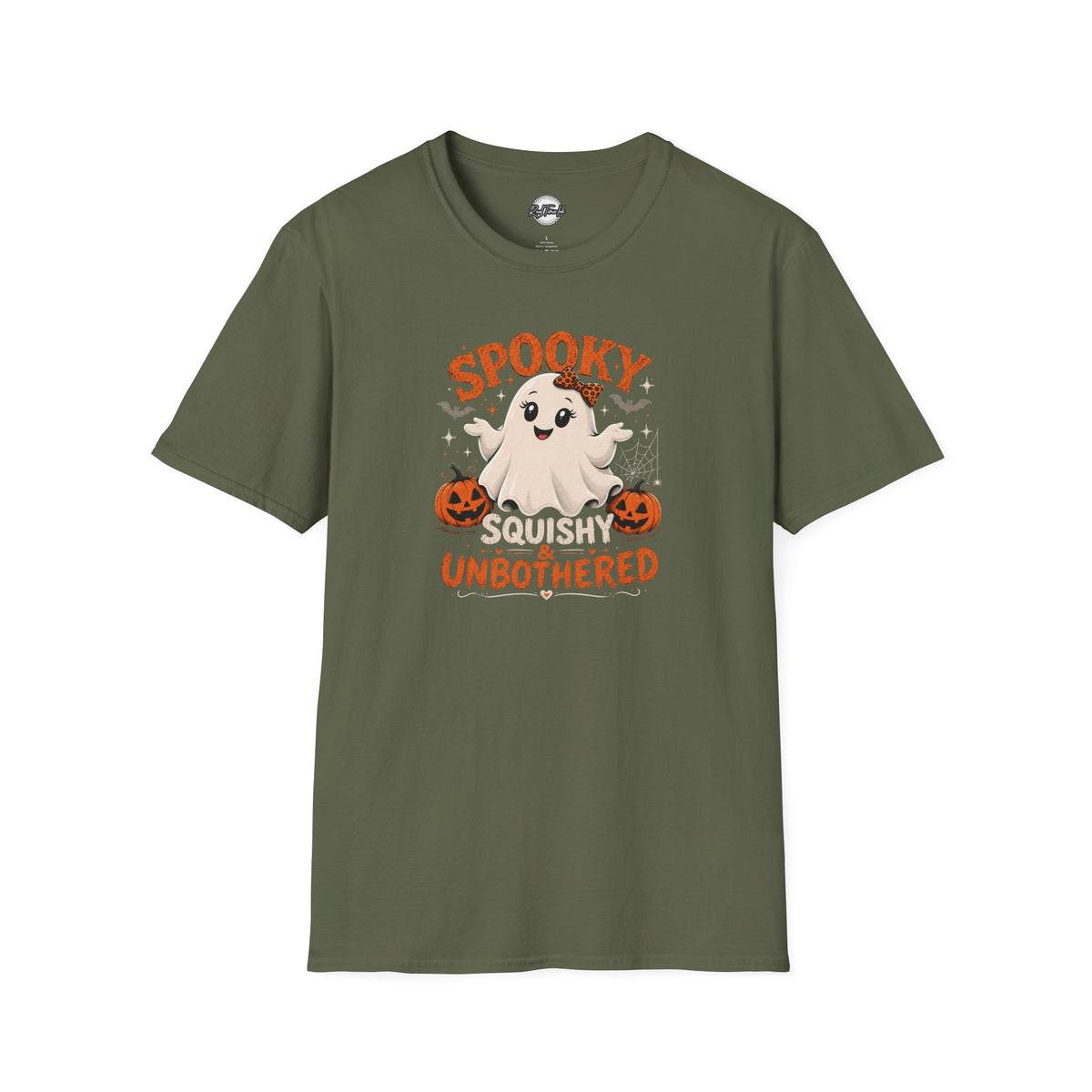 Chubby Ghost Mary Squishy and Unbothered Holloween Unisex Softstyle T-Shirt