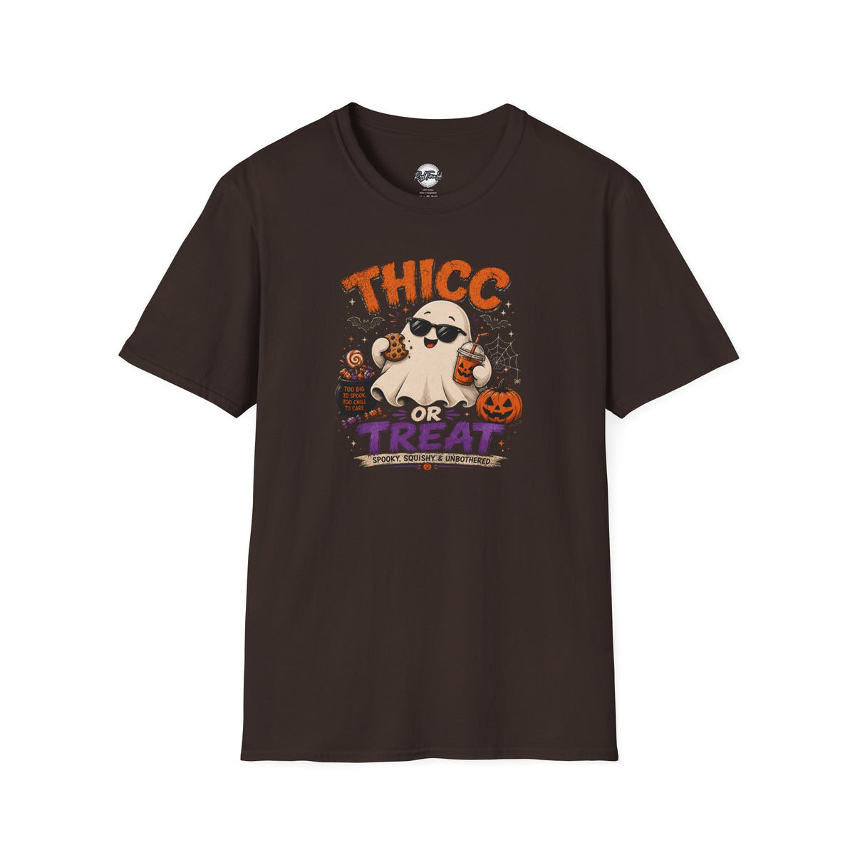 Chubby Ghost Max Thicc or Treat Softstyle T-Shirt