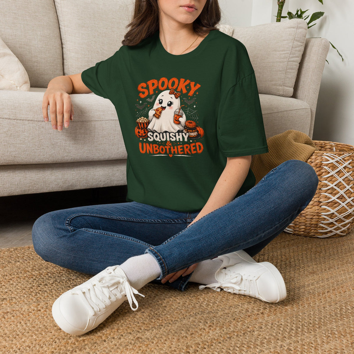 Chubby Ghost Mary Eating Halloween T-Shirt